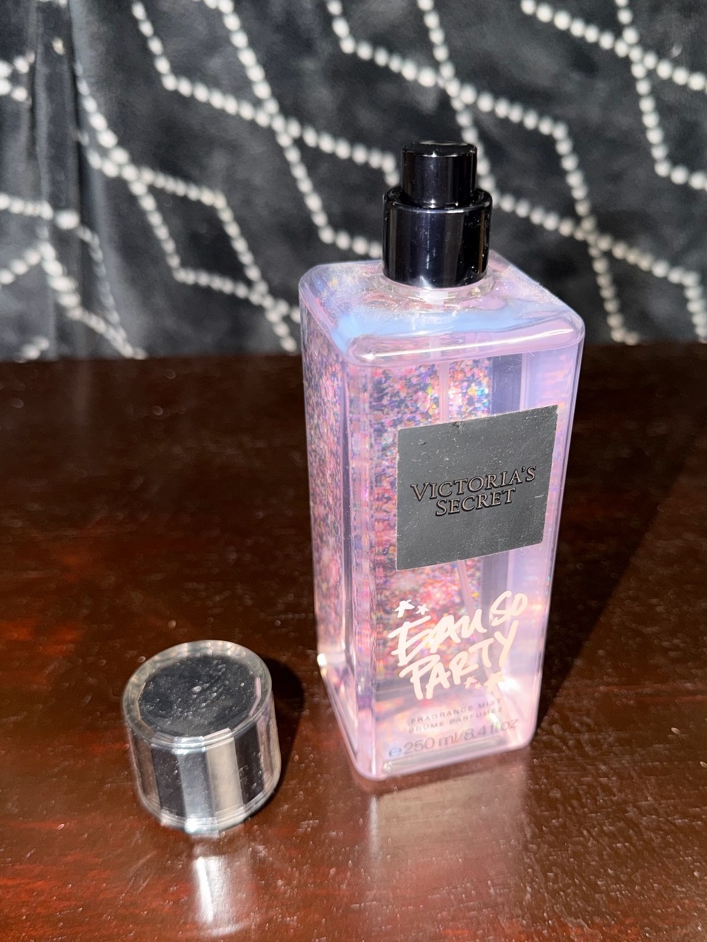 Victoria's Secret Eau So Party fragrance mist in an 8.4 fl oz / 250 mL bottle.
